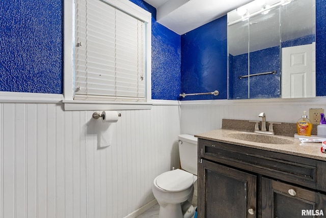 531 32nd Ave, East Moline, IL 61244 - bathroom featuring vanity and a wainscoted wall