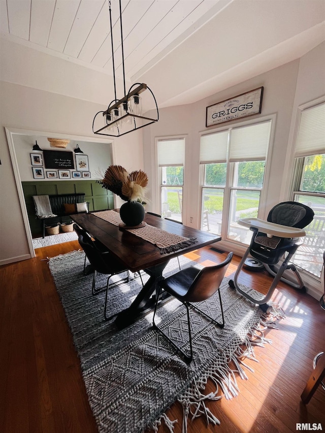 66 Windy Hill Dr, Murphysboro, IL 62966 - dining space featuring a chandelier and wood finished floors