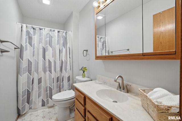 2722 Linwood Ct, Davenport, IA 52806 - bathroom with vanity, tile patterned floors, and a shower with shower curtain