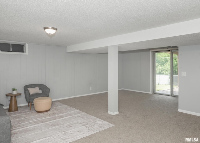 5022 Northbrook Ct, Davenport, IA 52806 - basement featuring a textured ceiling and carpet flooring