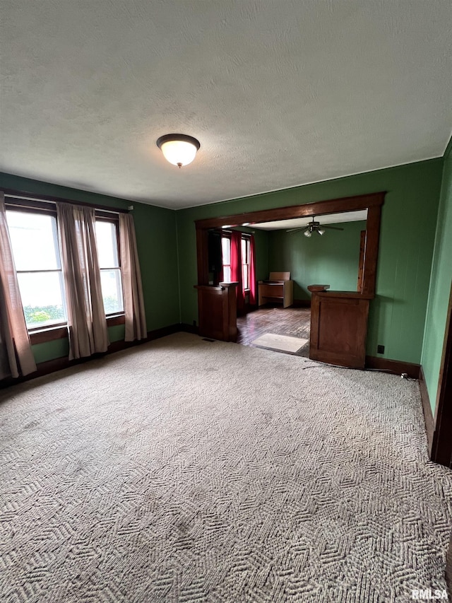 202 N Wilson St, Anna, IL 62906 - unfurnished bedroom with light colored carpet, multiple windows, and a textured ceiling