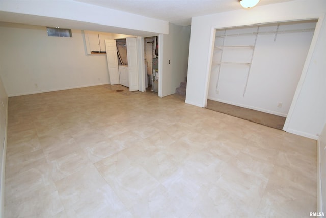 3618 18th St, Bettendorf, IA 52722 - finished below grade area with light flooring and stairway