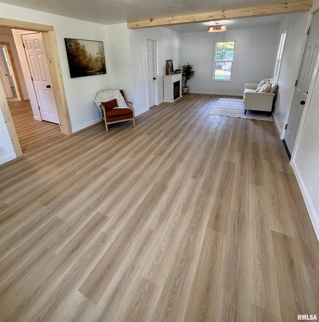527 S Rotan St, Salem, IL 62881 - living area with baseboards and wood finished floors