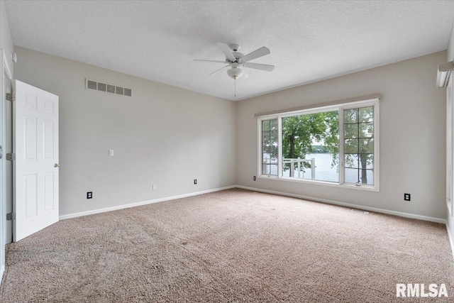 1 S Shore Ln, Rapids City, IL 61278 - carpeted empty room featuring ceiling fan and a textured ceiling