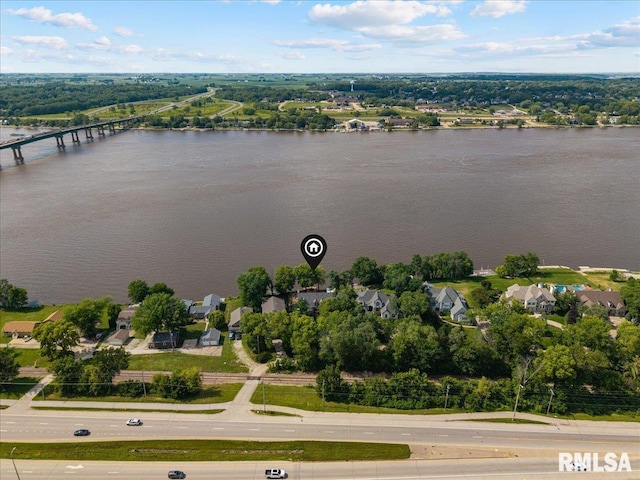 1 S Shore Ln, Rapids City, IL 61278 - bird's eye view of a large body of water and a notable bridge