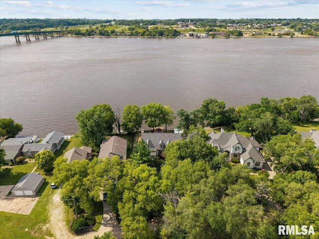 1 S Shore Ln, Rapids City, IL 61278 - aerial view of residential area featuring a nearby body of water