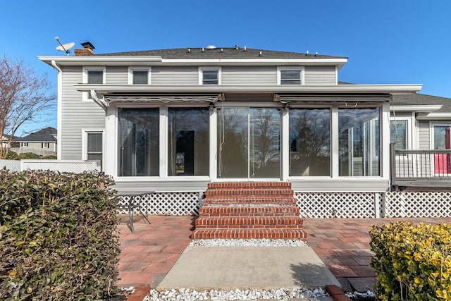 back of house featuring a patio area