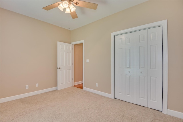116 Barrett Mill Rd, Waynesboro, GA 30830 - unfurnished bedroom featuring carpet flooring, a closet, and ceiling fan