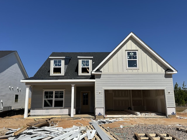 view of front of property featuring board and batten siding