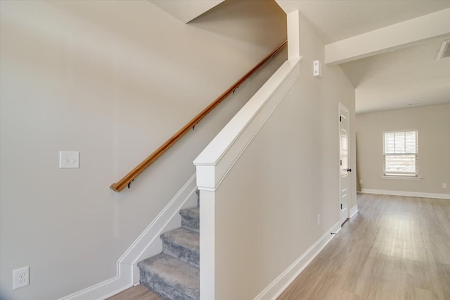 610 Turtle Crk Ln, Harlem, GA 30814 - stairway with wood finished floors and baseboards