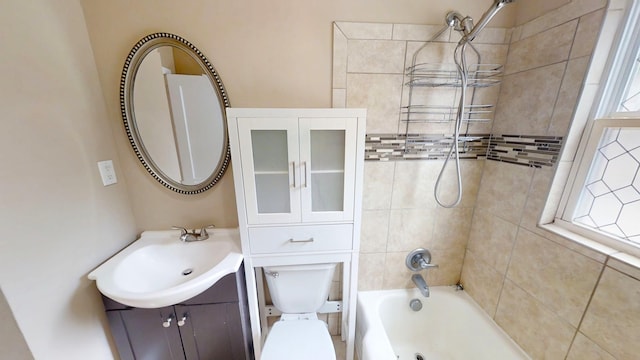 1443 Spring Hill Ter, Augusta, GA 30904 - full bath with shower / bathtub combination, toilet, and vanity