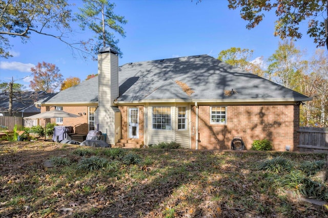 view of back of property