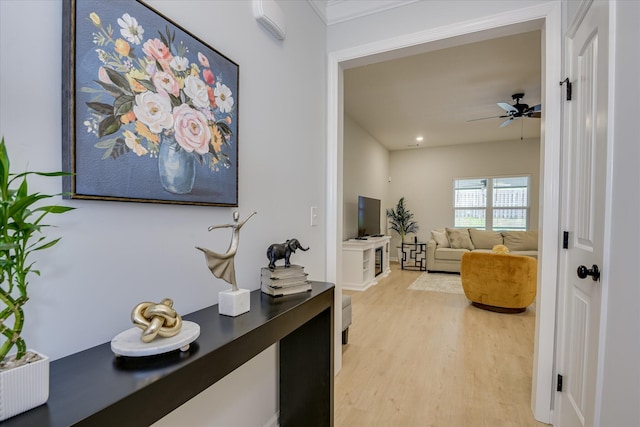 2613 Inverness Dr, Hephzibah, GA 30815 - corridor featuring light wood finished floors