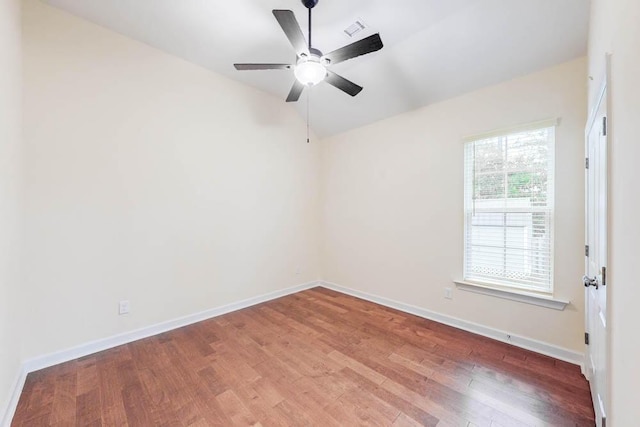 1190 Tralee Dr, Beech Island, SC 29842 - unfurnished room with wood finished floors, vaulted ceiling, and a ceiling fan