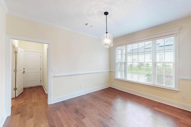 1190 Tralee Dr, Beech Island, SC 29842 - spare room featuring wood finished floors and ornamental molding