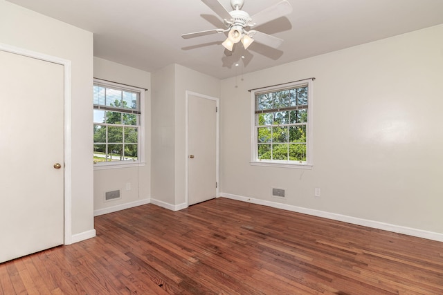 751 Lancaster Rd, Augusta, GA 30909 - spare room featuring wood finished floors, baseboards, and ceiling fan