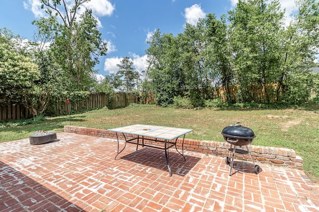 751 Lancaster Rd, Augusta, GA 30909 - view of patio / terrace featuring a fire pit and outdoor dining area