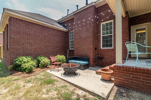 503 Pavilion Ct, Martinez, GA 30907 - view of patio with a fire pit