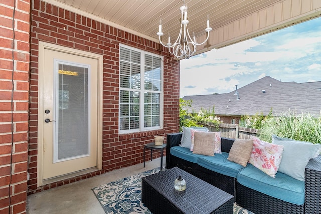 503 Pavilion Ct, Martinez, GA 30907 - view of patio featuring an outdoor living space