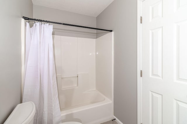 503 Pavilion Ct, Martinez, GA 30907 - full bathroom with shower / tub combo and a textured ceiling