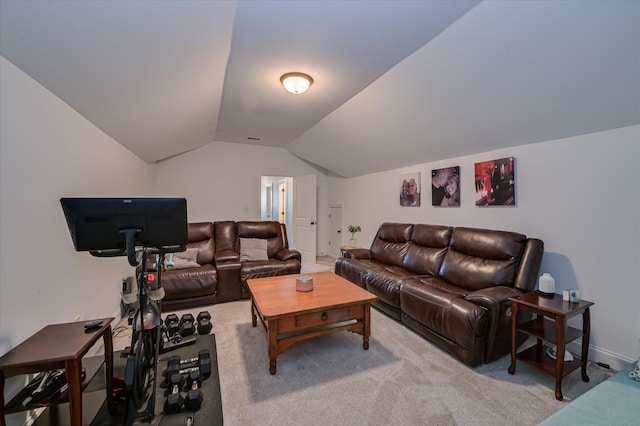 2084 Egret Cir, Evans, GA 30809 - living area with light carpet and vaulted ceiling