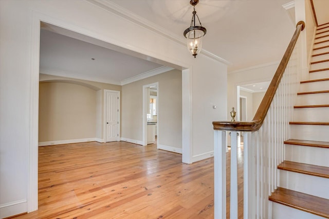 721 Bishops Cir, Evans, GA 30809 - entrance foyer featuring hardwood / wood-style flooring and ornamental molding