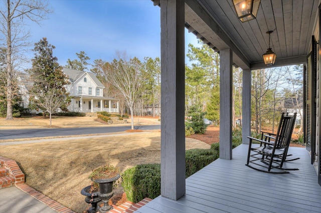 721 Bishops Cir, Evans, GA 30809 - wooden terrace featuring a porch