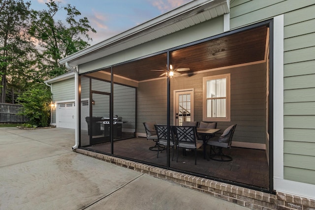910 Ellis Ln, Evans, GA 30809 - view of patio / terrace with concrete driveway, grilling area, and outdoor dining area