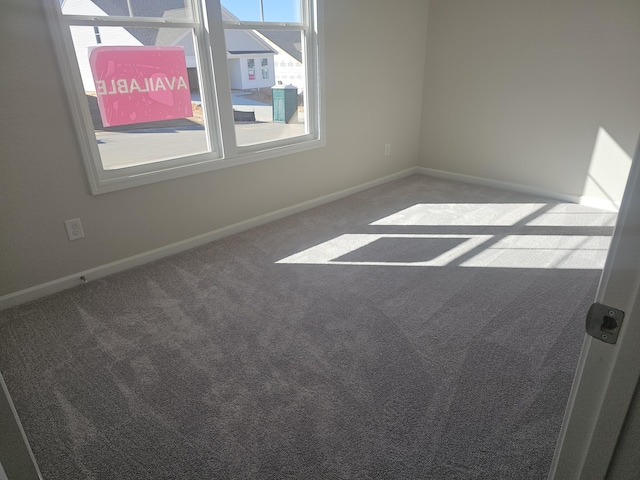 view of carpeted empty room