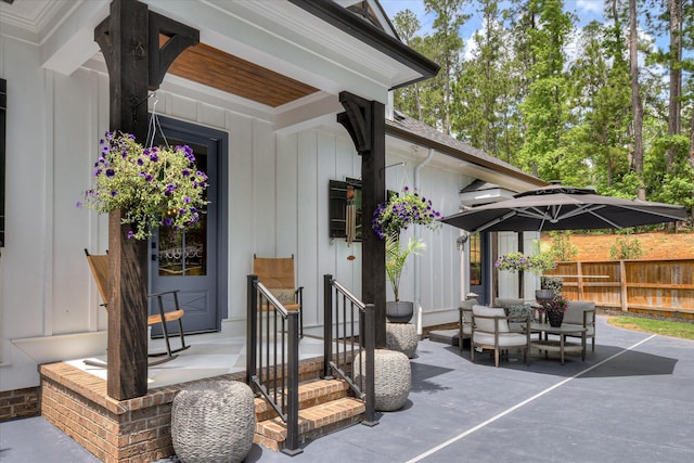 3121 Carillon Way, Evans, GA 30809 - view of patio / terrace with fence and outdoor dining area