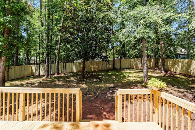 4690 Red Leaf Way, Augusta, GA 30907 - fenced backyard with a wooden deck