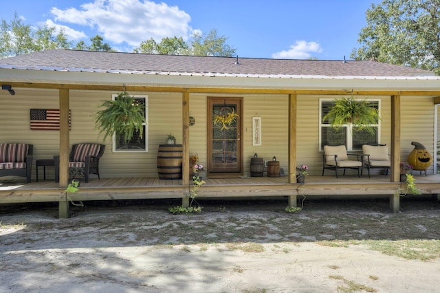 view of back of property