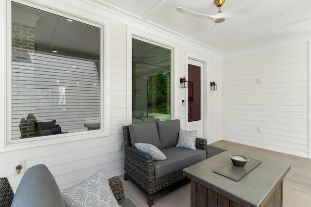 636 Railroad Ave, North Augusta, SC 29841 - view of patio / terrace featuring a ceiling fan