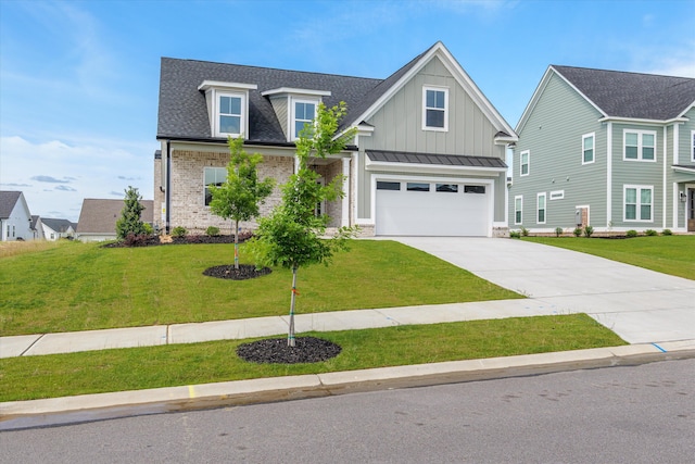 856 Whitney Shoals Rd, Evans, GA 30809 - craftsman-style home featuring a garage, concrete driveway, board and batten siding, and a front yard