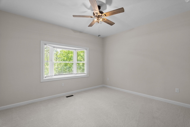 473 Sugarcreek Dr, Grovetown, GA 30813 - spare room featuring baseboards, ceiling fan, and light colored carpet