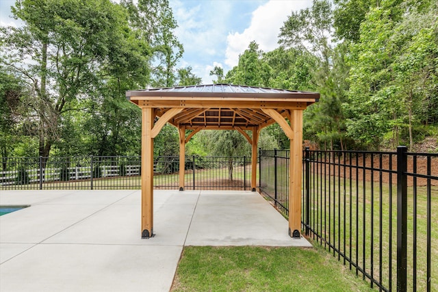 473 Sugarcreek Dr, Grovetown, GA 30813 - view of patio featuring a gazebo and fence