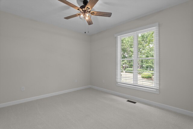 473 Sugarcreek Dr, Grovetown, GA 30813 - empty room featuring plenty of natural light, ceiling fan, baseboards, and light carpet
