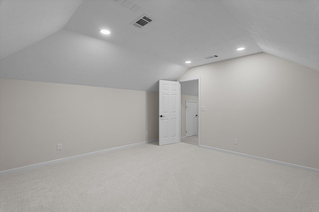 473 Sugarcreek Dr, Grovetown, GA 30813 - additional living space featuring lofted ceiling, baseboards, light colored carpet, and recessed lighting