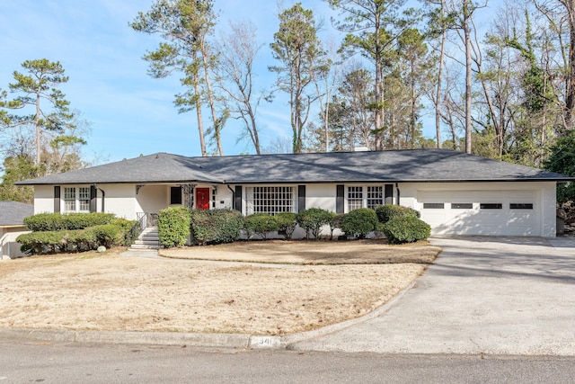 ranch-style house with a garage