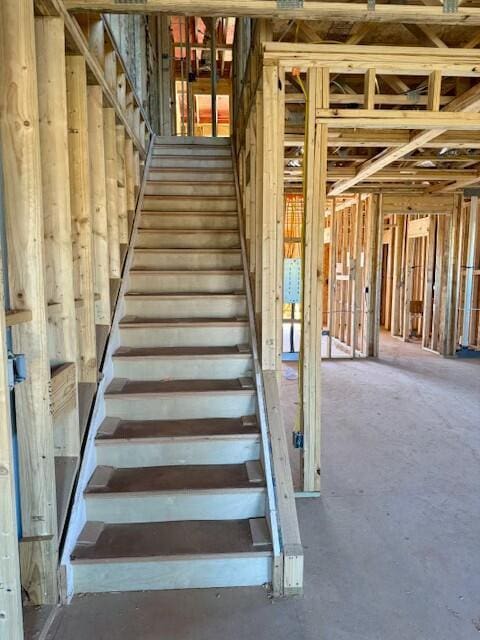 view of stairway
