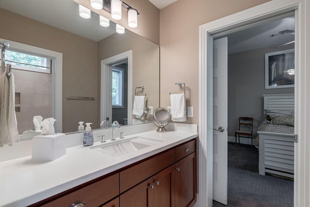 bathroom featuring vanity