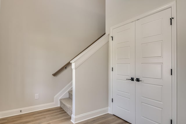 1663 Pine Ridge Dr N, Hephzibah, GA 30815 - staircase featuring wood finished floors and baseboards