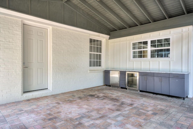 2911 Lombardy Ct, Augusta, GA 30909 - view of patio / terrace featuring wine cooler