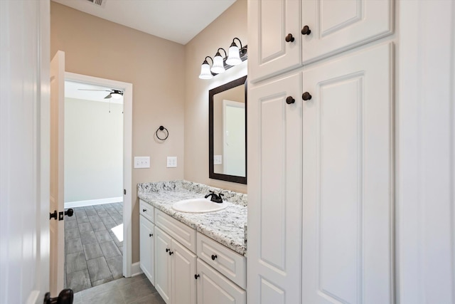 bathroom featuring vanity