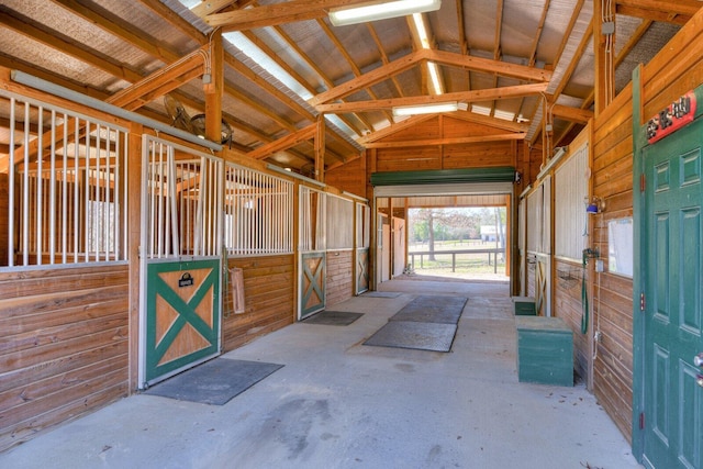 view of horse barn