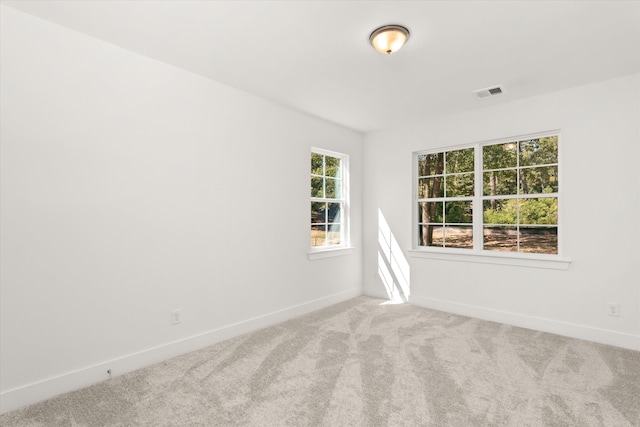 spare room with carpet floors