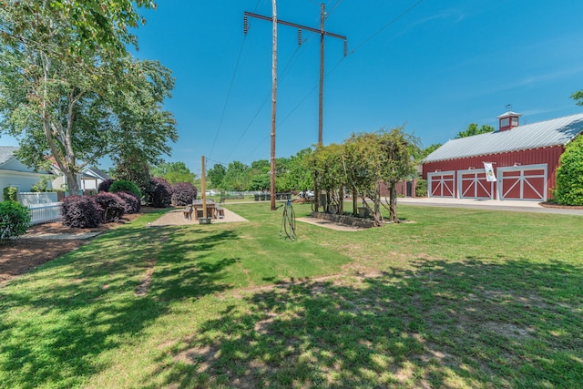 450 Railroad Ave Unit 4B, North Augusta, SC 29841 - view of yard featuring an outbuilding and fence