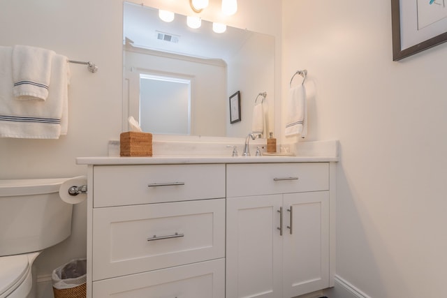 450 Railroad Ave Unit 4B, North Augusta, SC 29841 - bathroom featuring visible vents, vanity, and toilet