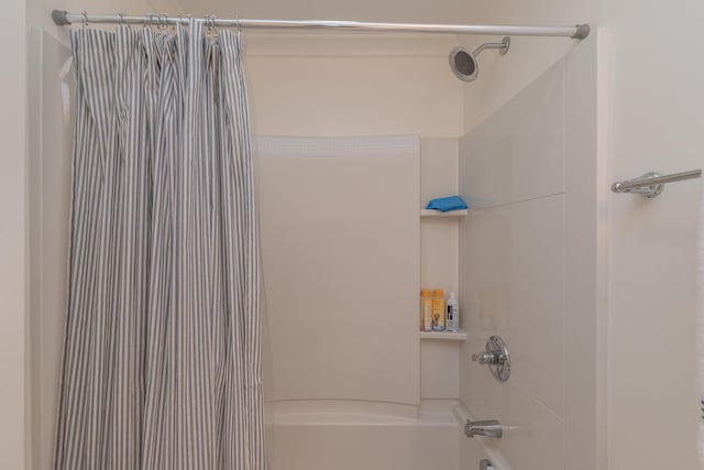450 Railroad Ave Unit 4B, North Augusta, SC 29841 - full bathroom featuring shower / bath combo with shower curtain