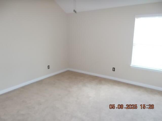 321 Firelight Dr, Grovetown, GA 30813 - carpeted spare room with baseboards and vaulted ceiling